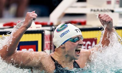 Katie Ledecky receives her 28th world championship medal at worlds