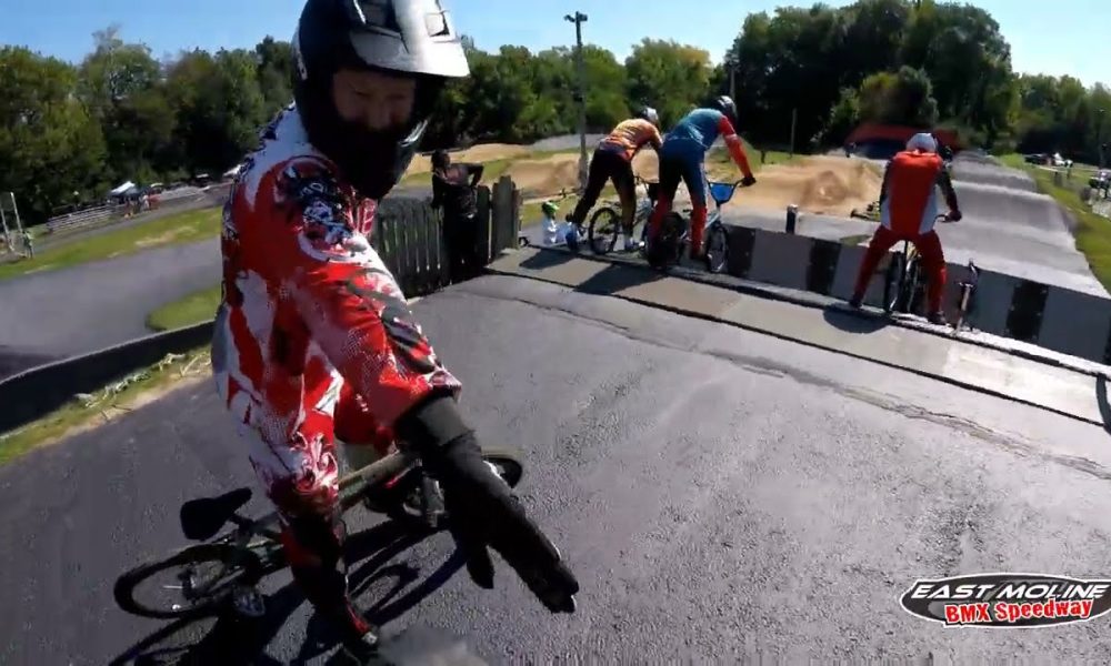 BMX racers hit the track at East Moline Speedway for a shot at the state title