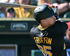 Konnor Griffin collects his first hit for Altoona