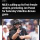 MLB is calling up its first female umpire, promoting Jen Pawol for Saturday's Marlins