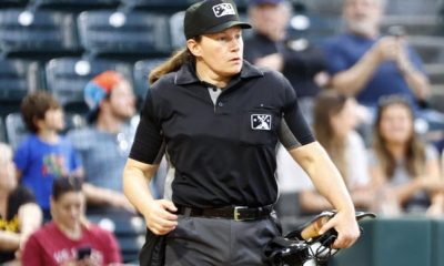 Pawol becomes first woman to umpire in Major League Baseball
