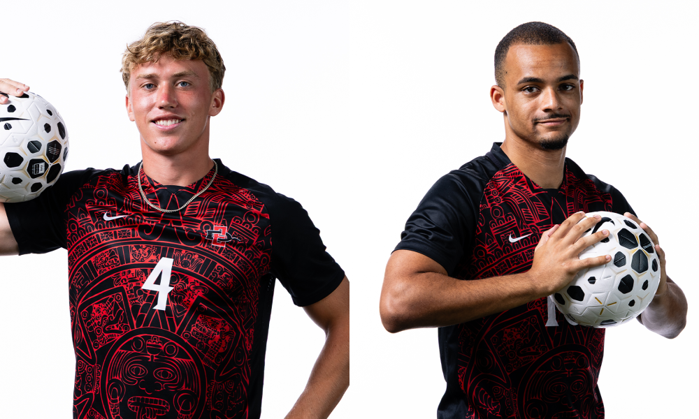 Two Aztecs Named "Midfielders to Watch" By United Soccer Coaches