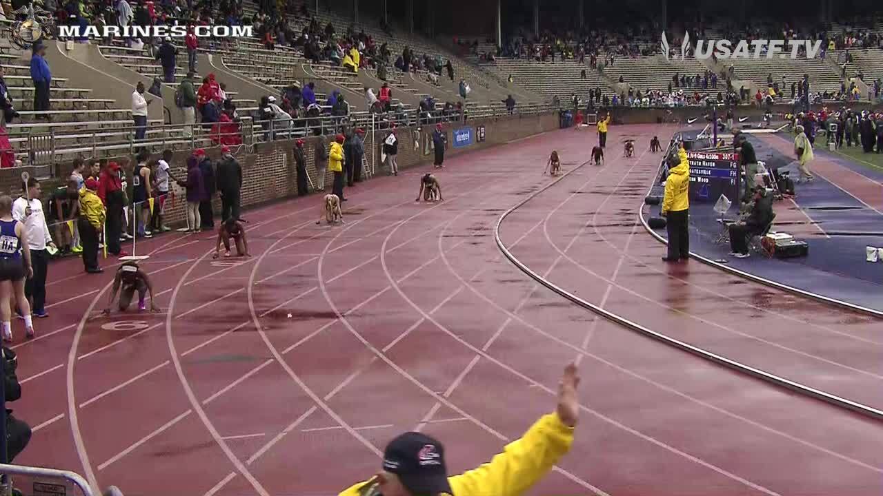 Women's 4x100m heats replays