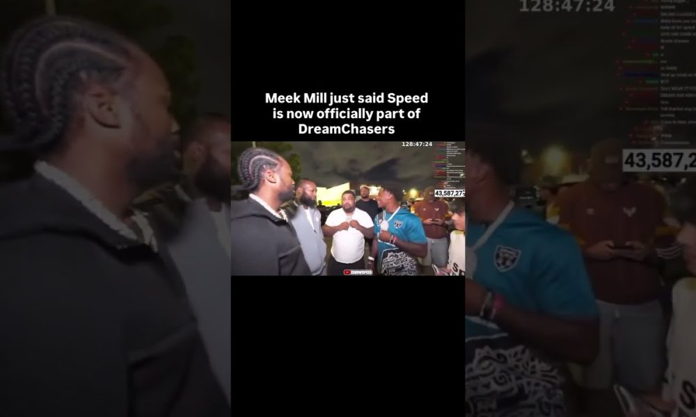 Meek Mill Gifts IShowSpeed With Dreamchasers Chain During Livestream