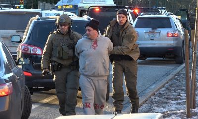 Police car not responding to a job when it crashed into fence in Napier