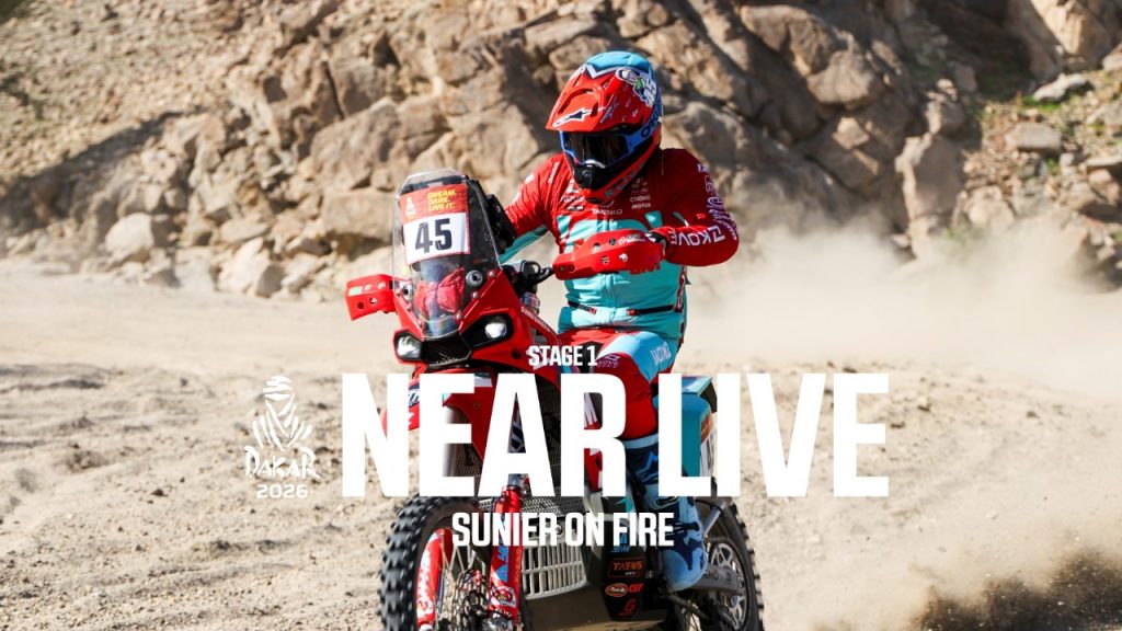 Dakar 2026 – Stage 1 – Sunier on fire