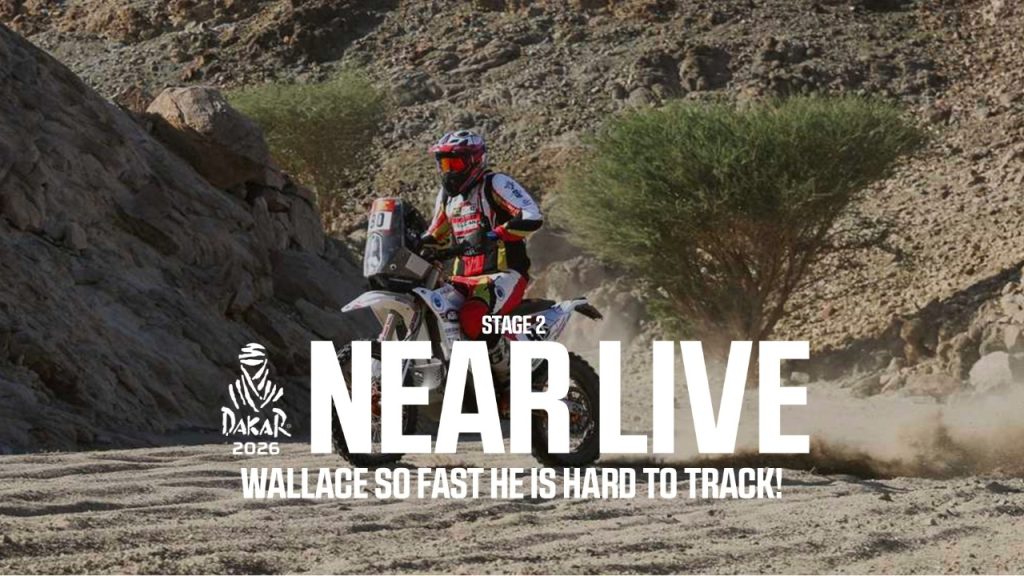 Dakar 2026 – Stage 2 – Wallace so fast he is hard to track!